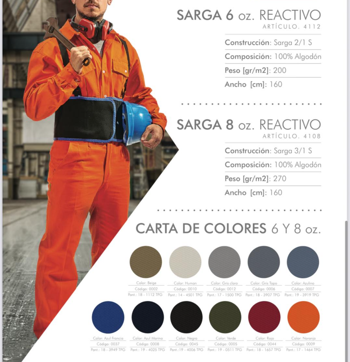 sarga 6 y 8 oz reactivo